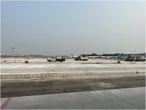 Concrete Apron V Repairs -Northgate Aviation Material Testing Quality Control (QC) Services